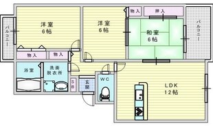 プチロワイヤルの物件間取画像